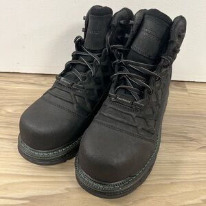 HYTEST FootRests Rival 6" Black Leather Comp Toe Work Boots Men’s 7D 23210 NWOB